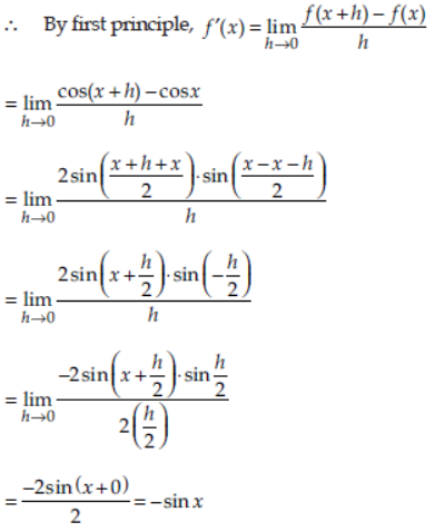 Limits and Derivatives Class 11 Mathematics Important Questions