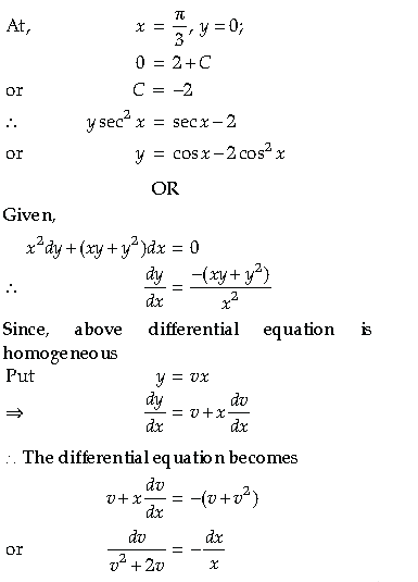 CBSE Class 12 Mathematics Term 2 Sample Paper Set B